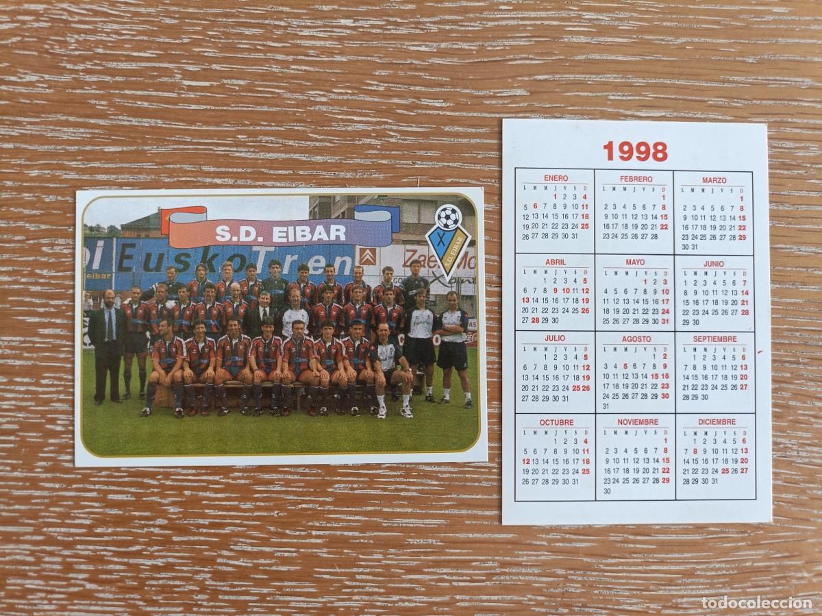 Coleccionismo Calendarios: VCK 4472 - CALENDARIO BOLSILLO - A&Ntilde;O 1998 - F&Uacute;TBOL PLANTILLA - S.D. EIBAR