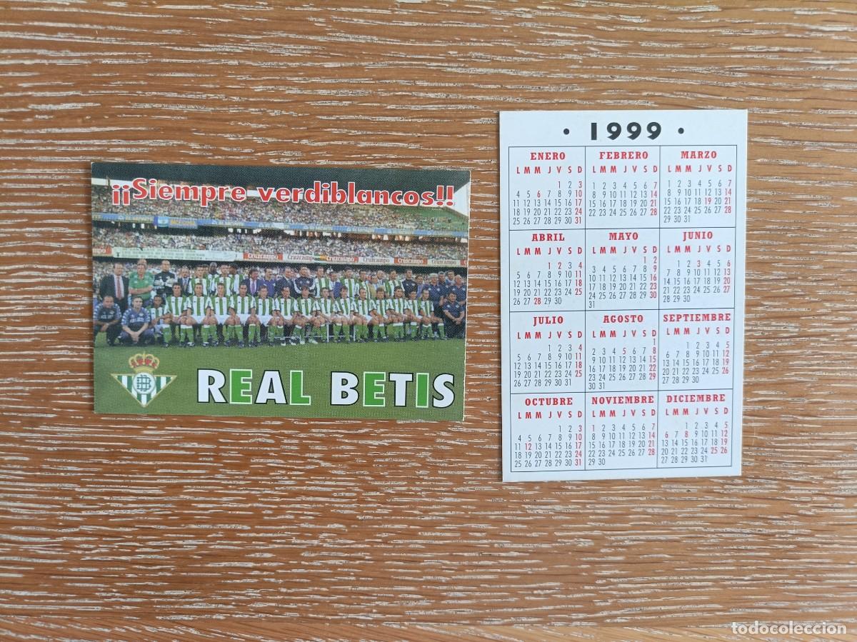 Coleccionismo Calendarios: VCK 4487 - CALENDARIO BOLSILLO - A&Ntilde;O 1999 - F&Uacute;TBOL PLANTILLA - REAL BETIS