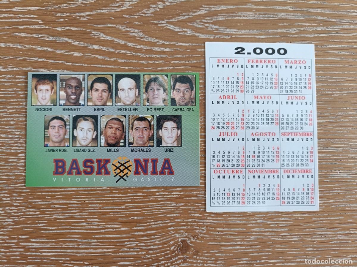 Coleccionismo Calendarios: VCK 4491 - CALENDARIO BOLSILLO - A&Ntilde;O 2000 - BALONCESTO PLANTILLA - BASKONIA VITORIA GASTEIZ