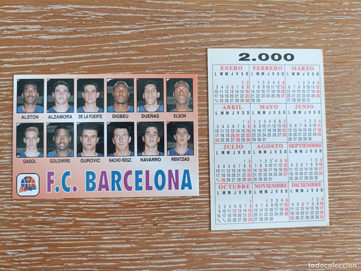 Coleccionismo Calendarios: VCK 4491 - CALENDARIO BOLSILLO - A&Ntilde;O 2000 - BALONCESTO PLANTILLA - F.C. BARCELONA