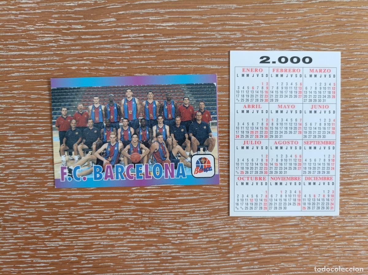 Coleccionismo Calendarios: VCK 4495 - CALENDARIO BOLSILLO - A&Ntilde;O 2000 - BALONCESTO PLANTILLA - F.C. BARCELONA