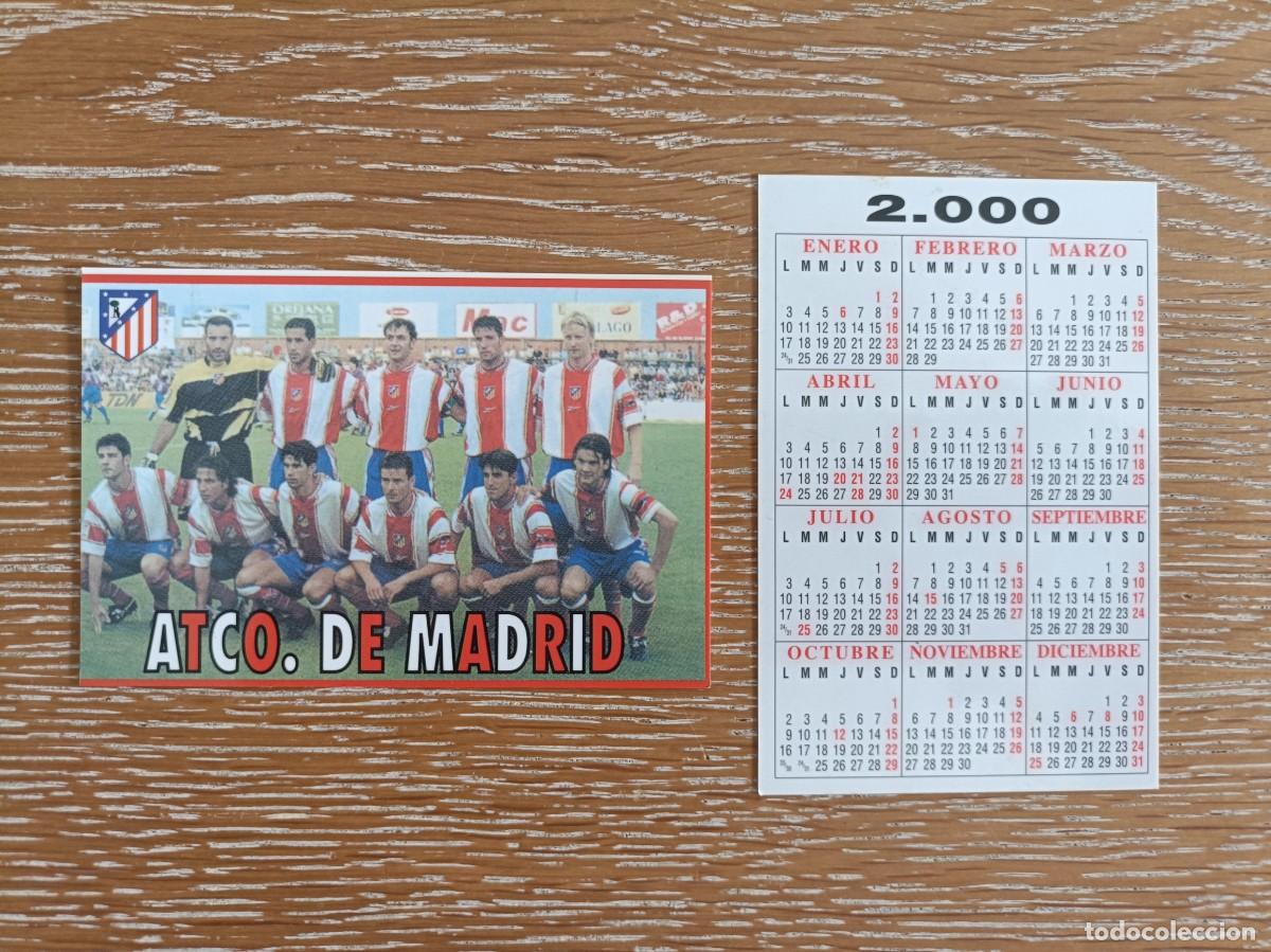 Coleccionismo Calendarios: VCK 4496 - CALENDARIO BOLSILLO - A&Ntilde;O 2000 - F&Uacute;TBOL PLANTILLA - ATL&Eacute;TICO DE MADRID