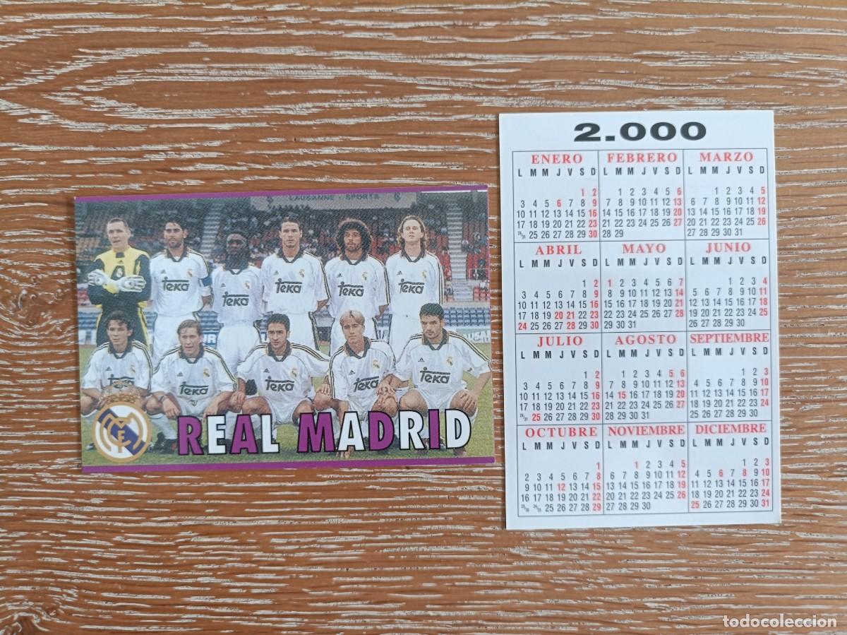 Coleccionismo Calendarios: VCK 4497 - CALENDARIO BOLSILLO - A&Ntilde;O 2000 - F&Uacute;TBOL PLANTILLA - REAL MADRID