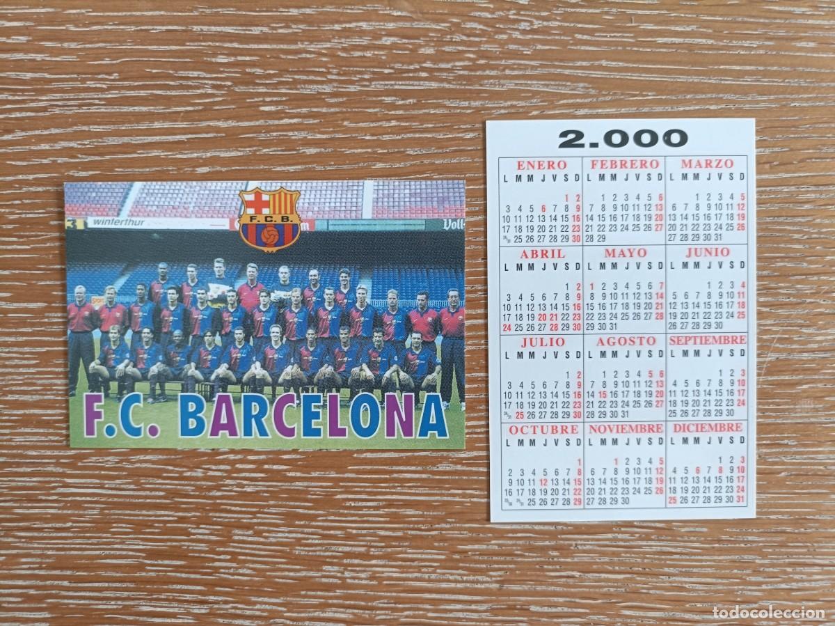 Coleccionismo Calendarios: VCK 4498 - CALENDARIO BOLSILLO - A&Ntilde;O 2000 - F&Uacute;TBOL PLANTILLA - F.C. BARCELONA
