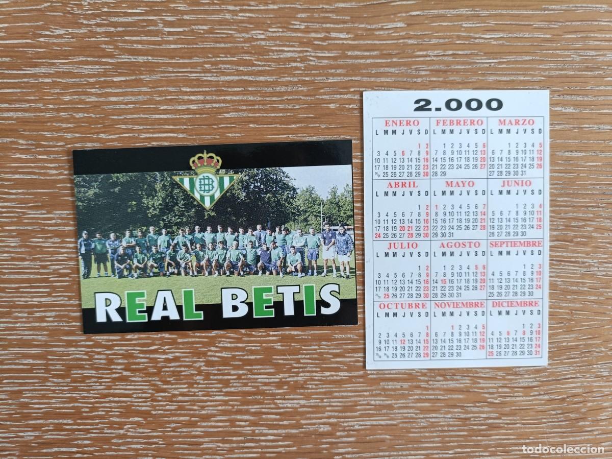 Coleccionismo Calendarios: VCK 4499 - CALENDARIO BOLSILLO - A&Ntilde;O 2000 - F&Uacute;TBOL PLANTILLA - REAL BETIS