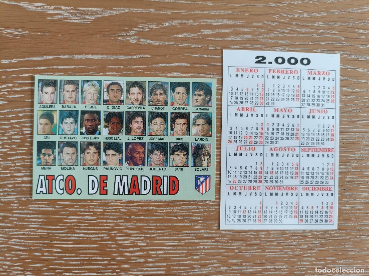 Coleccionismo Calendarios: VCK 4507 - CALENDARIO BOLSILLO - A&Ntilde;O 2000 - F&Uacute;TBOL PLANTILLA - ATL&Eacute;TICO DE MADRID
