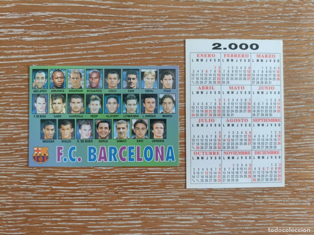 Coleccionismo Calendarios: VCK 4509 - CALENDARIO BOLSILLO - A&Ntilde;O 2000 - F&Uacute;TBOL PLANTILLA - F.C. BARCELONA