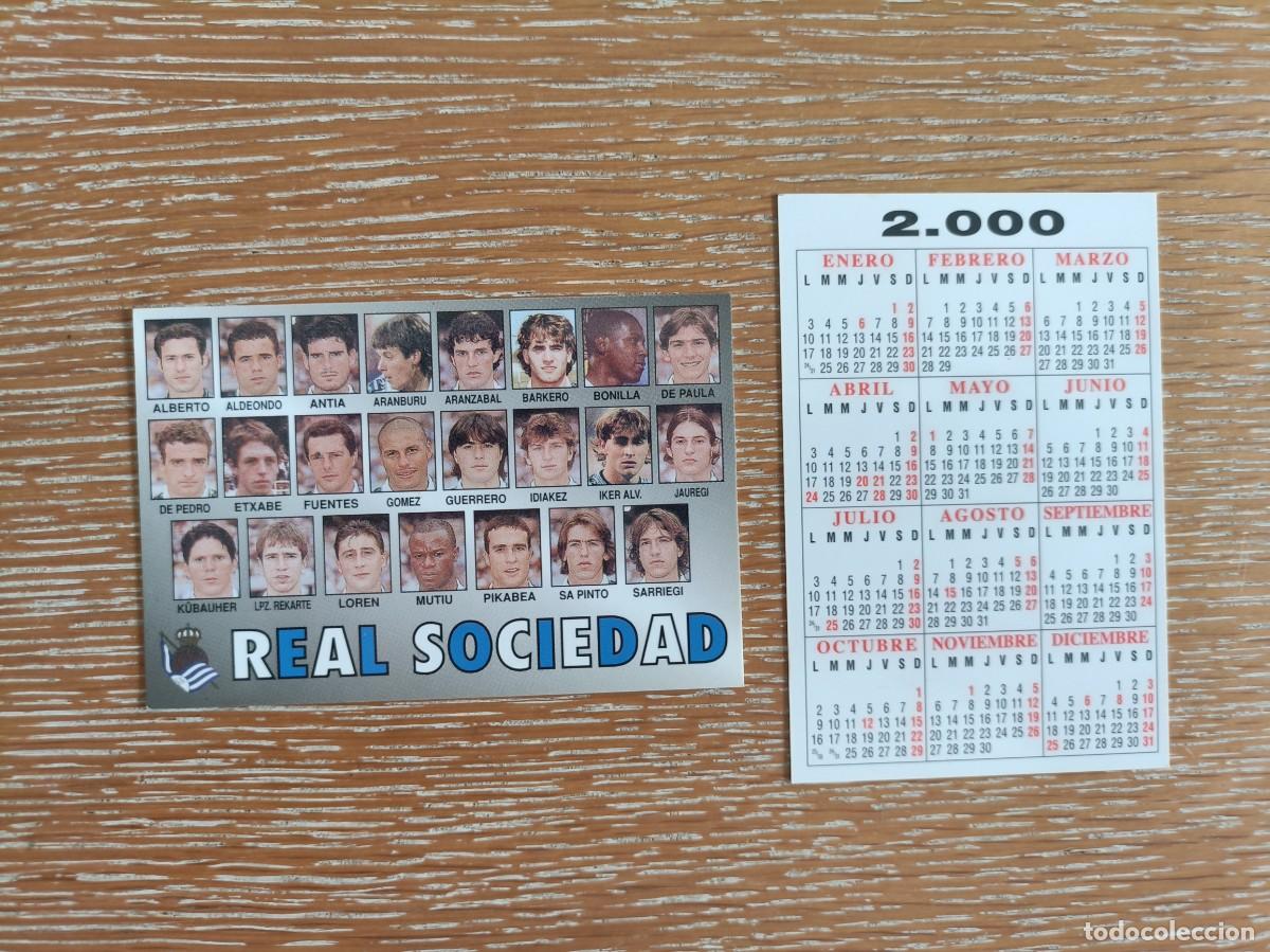 Coleccionismo Calendarios: VCK 4510 - CALENDARIO BOLSILLO - A&Ntilde;O 2000 - F&Uacute;TBOL PLANTILLA - REAL SOCIEDAD