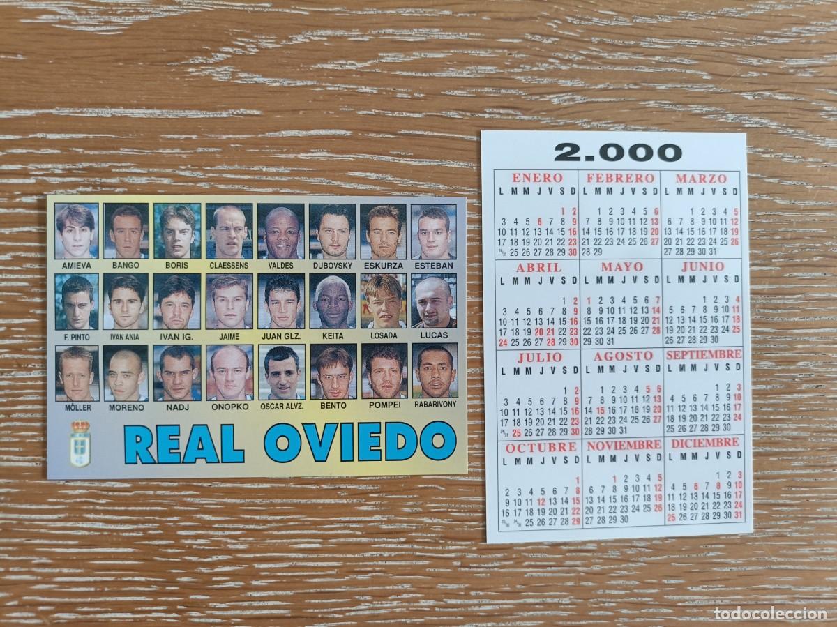 Coleccionismo Calendarios: VCK 4513 - CALENDARIO BOLSILLO - A&Ntilde;O 2000 - F&Uacute;TBOL PLANTILLA - REAL OVIEDO