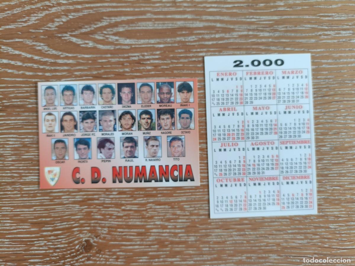 Coleccionismo Calendarios: VCK 4514 - CALENDARIO BOLSILLO - A&Ntilde;O 2000 - F&Uacute;TBOL PLANTILLA - C.D. NUMANCIA