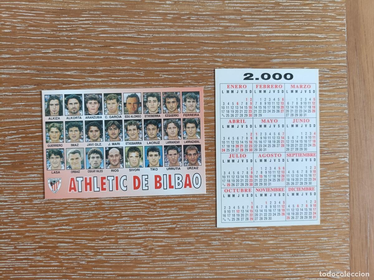 Coleccionismo Calendarios: VCK 4518 - CALENDARIO BOLSILLO - A&Ntilde;O 2000 - F&Uacute;TBOL PLANTILLA - ATHLETIC DE BILBAO