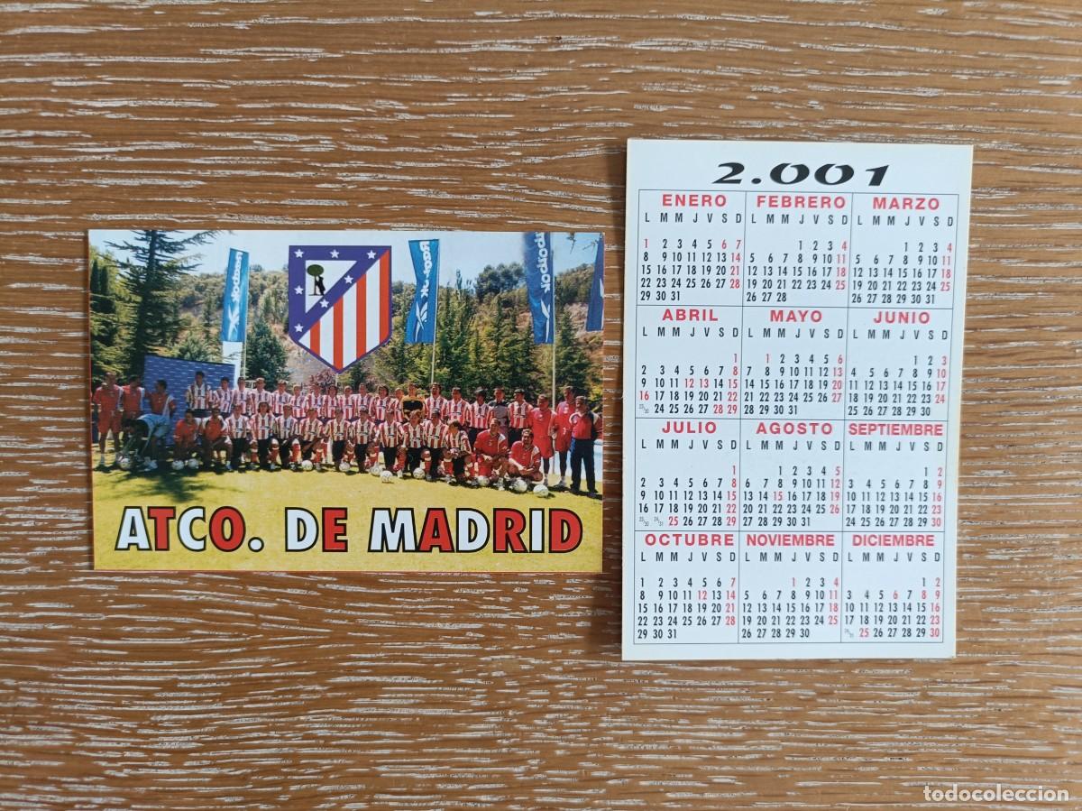Coleccionismo Calendarios: VCK 4519 - CALENDARIO BOLSILLO - A&Ntilde;O 2001 - F&Uacute;TBOL PLANTILLA - ATL&Eacute;TICO DE MADRID