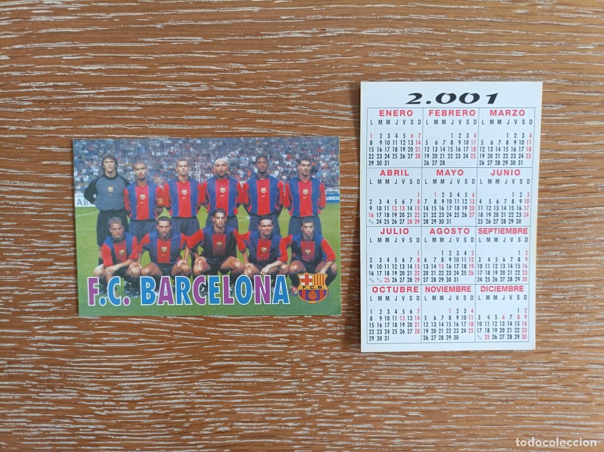 Coleccionismo Calendarios: VCK 4521 - CALENDARIO BOLSILLO - A&Ntilde;O 2001 - F&Uacute;TBOL PLANTILLA - F.C. BARCELONA