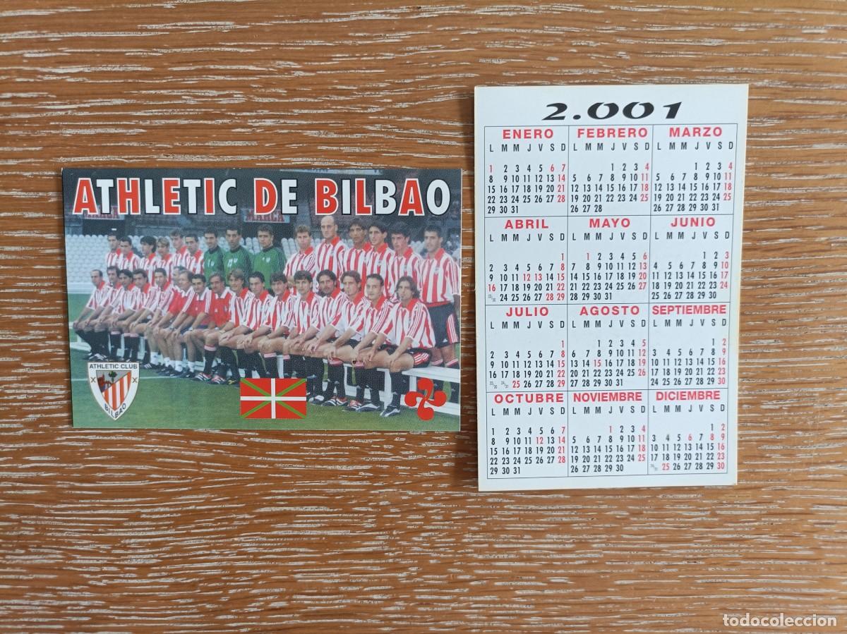 Coleccionismo Calendarios: VCK 4522 - CALENDARIO BOLSILLO - A&Ntilde;O 2001 - F&Uacute;TBOL PLANTILLA - ATHLETIC DE BILBAO