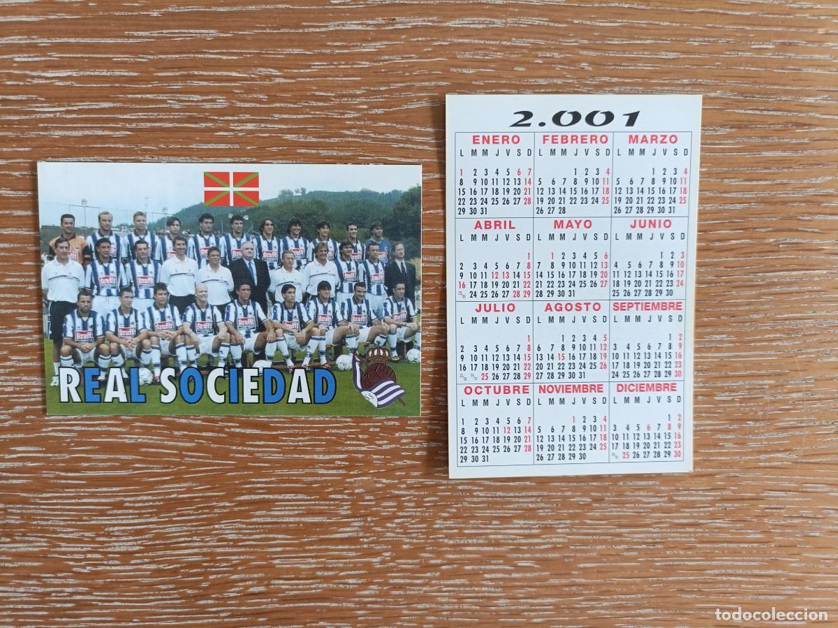 Coleccionismo Calendarios: VCK 4523 - CALENDARIO BOLSILLO - A&Ntilde;O 2001 - F&Uacute;TBOL PLANTILLA - REAL SOCIEDAD