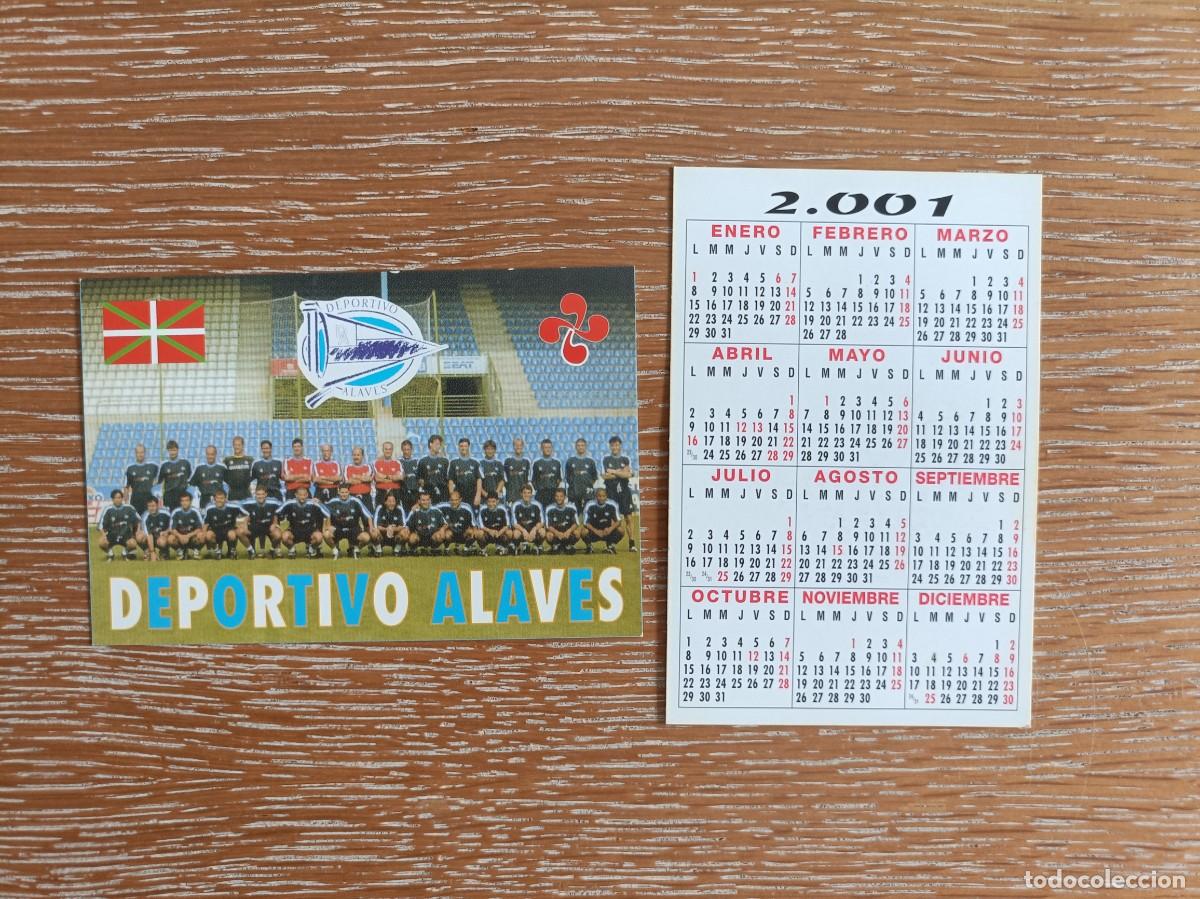 Coleccionismo Calendarios: VCK 4525 - CALENDARIO BOLSILLO - A&Ntilde;O 2001 - F&Uacute;TBOL PLANTILLA - DEPORTIVO ALAV&Eacute;S