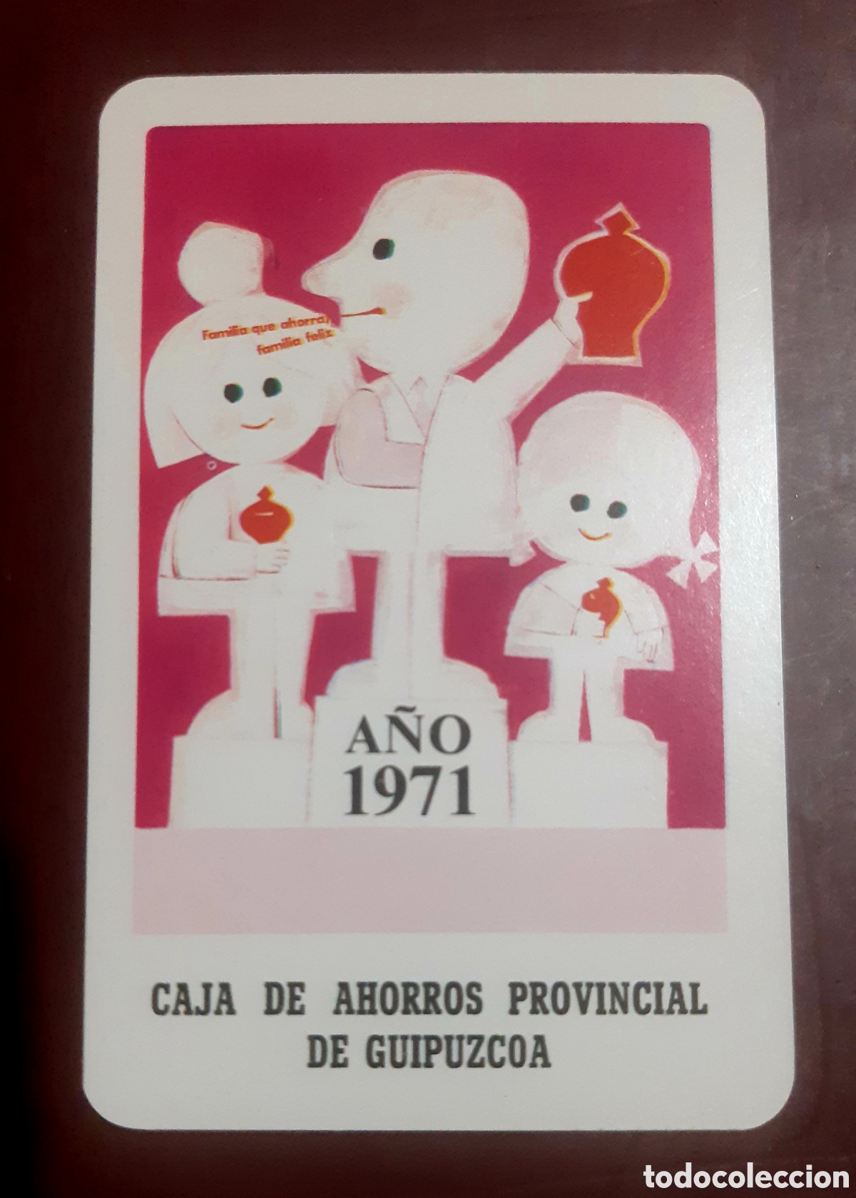Coleccionismo Calendarios: Calendario fournier Caja Provincial de Guipuzcoa 1971