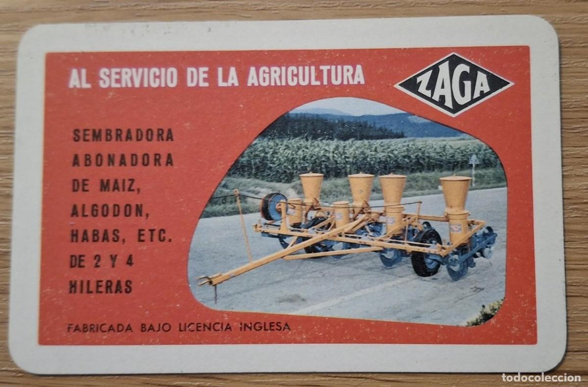 Collezionismo Calendari: Calendario Heraclio Fournier 1960 - Zaga Maquinaria Agr&iacute;cola - Estado Excelente