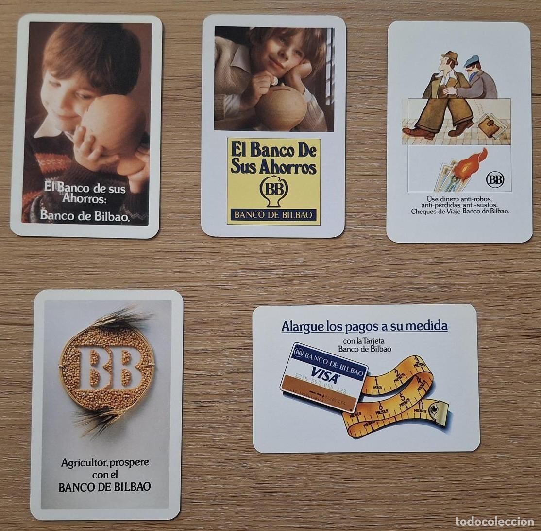 Coleccionismo calendarios: Lote 5 Calendario Banco de Bilbao - A&ntilde;os 70 - Heraclio Fournier - Excelente estado
