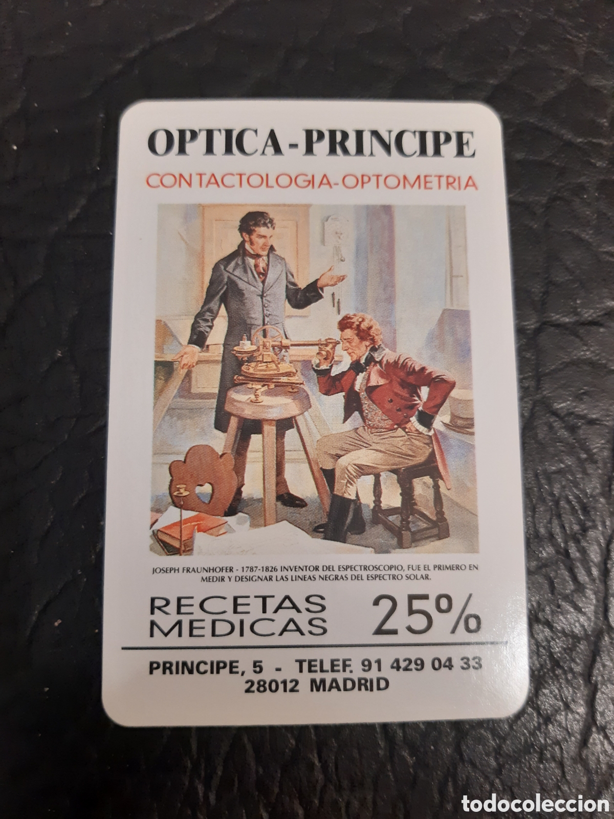 Coleccionismo Calendarios: Calendario fournier &Oacute;ptica Pr&iacute;ncipe 2001