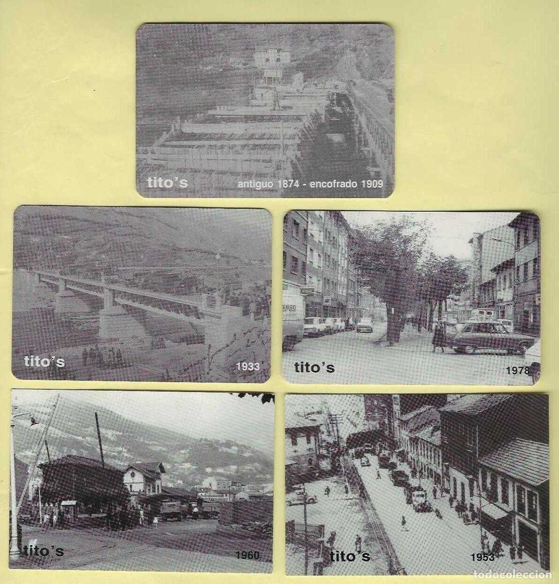 Coleccionismo Calendarios: 5 CALENDARIOS BOLSILLO A&Ntilde;OS 1993-1996 RESTAURANTE TITO'S - MIERES (ASTURIAS) - VER FOTO REVERSOS