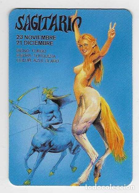 Coleccionismo Calendarios: CALENDARIO DE BOLSILLO A&Ntilde;O 1995 HOR&Oacute;SCOPO - SAGITARIO - CHICA - CON PUBLICIDAD - VER FOTO REVERSO