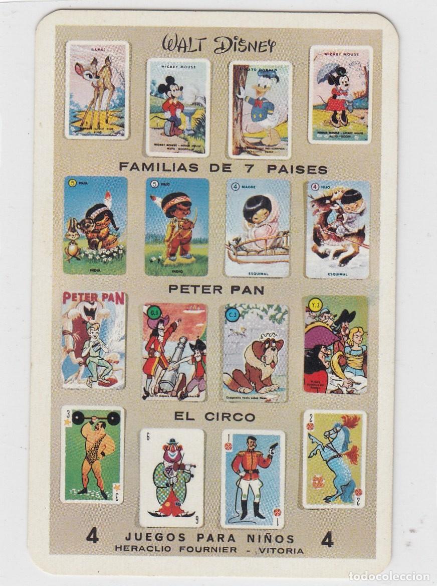 Coleccionismo Calendarios: CALENDARIO DE BOLSILLO. H. FOURNIER. WALT DISNEY, FAMILIAS DE 7 PAISES. A&Ntilde;O 1966