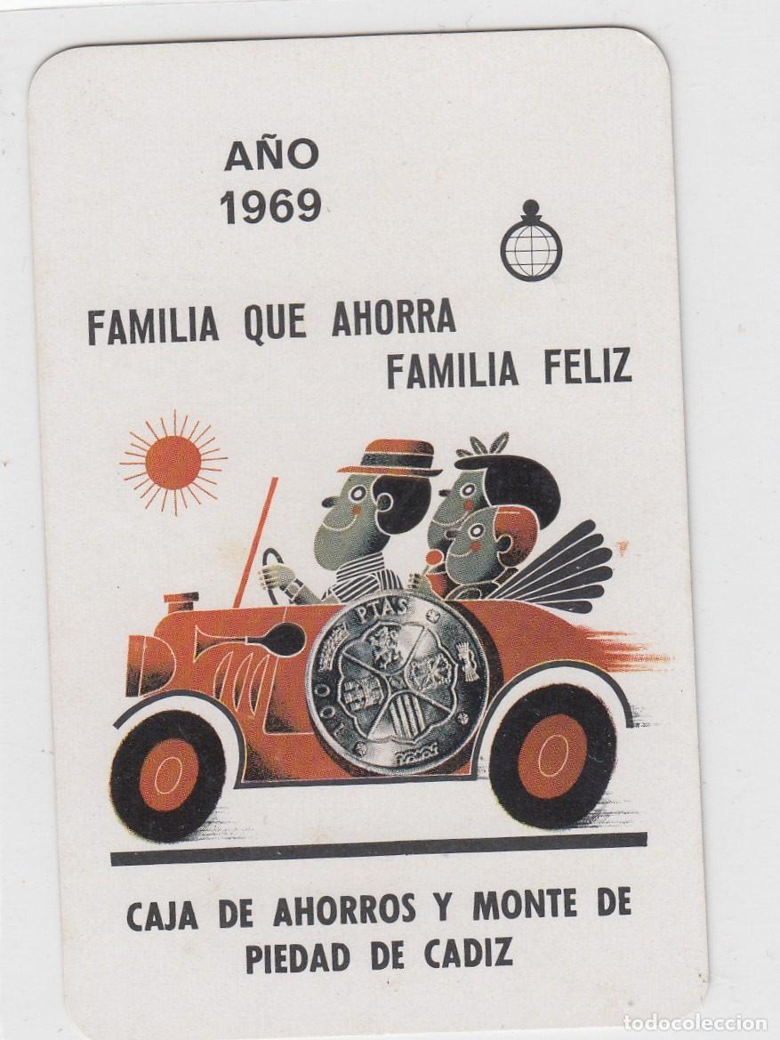 Coleccionismo Calendarios: CALENDARIO DE BOLSILLO. H. FOURNIER. CAJA DE AHORROS Y MONTE DE PIEDAD DE CADIZ. A&Ntilde;O 1969