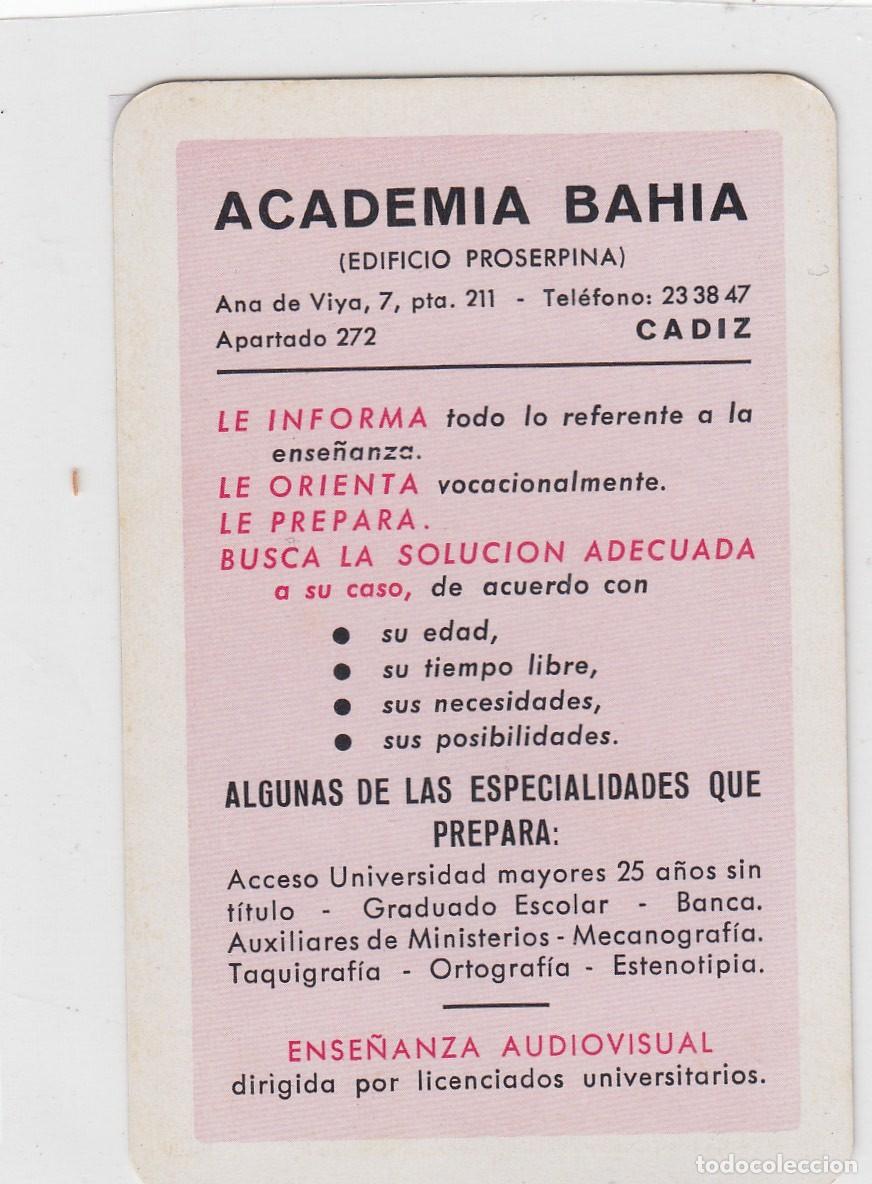 Coleccionismo Calendarios: CALENDARIO DE BOLSILLO. H. FOURNIER. ACADEMIA BAHIA, EDIFICIO PROSERPINA. A&Ntilde;O 1973