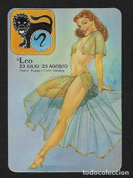 Coleccionismo Calendarios: CALENDARIO DE BOLSILLO A&Ntilde;O 2001 HOR&Oacute;SCOPO - LEO - CHICA - SIN PUBLICIDAD - VER FOTO REVERSO