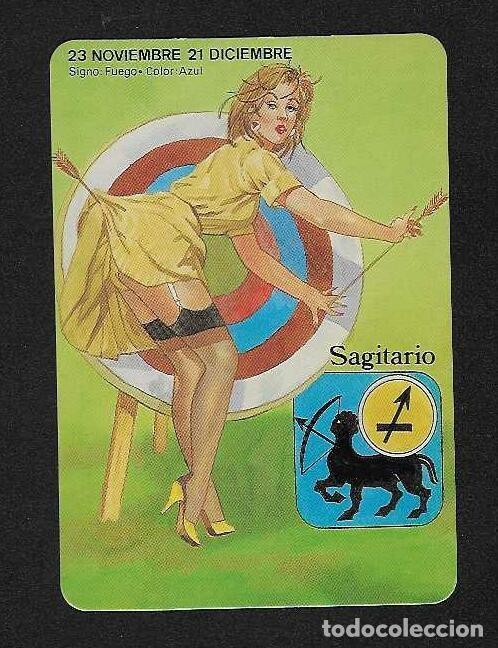Coleccionismo Calendarios: CALENDARIO DE BOLSILLO A&Ntilde;O 2001 HOR&Oacute;SCOPO - SAGITARIO - CHICA - SIN PUBLICIDAD - VER FOTO REVERSO