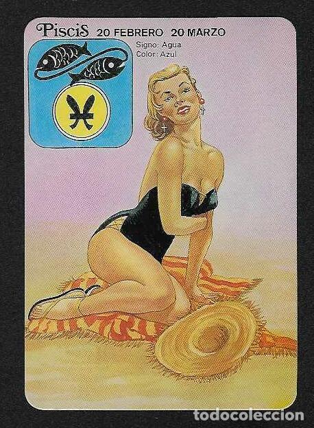 Coleccionismo Calendarios: CALENDARIO DE BOLSILLO A&Ntilde;O 2001 HOR&Oacute;SCOPO - PISCIS - CHICA - SIN PUBLICIDAD - VER FOTO REVERSO
