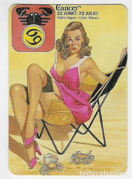 Coleccionismo Calendarios: CALENDARIO DE BOLSILLO A&Ntilde;O 2001 HOR&Oacute;SCOPO - CANCER - CHICA - SIN PUBLICIDAD - VER FOTO REVERSO