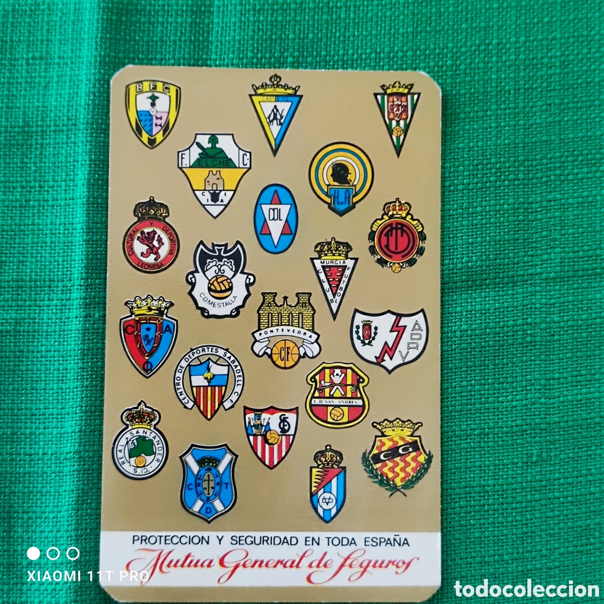 Collectables Calendars: Calendario de bolsillo con escudo club Gimn&aacute;stico de Tarragona del a&ntilde;o 1973