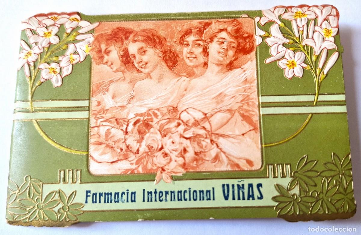 Coleccionismo Calendarios: CALENDARIO ANTIGUO MY ILUSTRADO - FARMACIA INTERN. VI&Ntilde;AS. A&Ntilde;O 1913 - MUY BUEN ESTADO