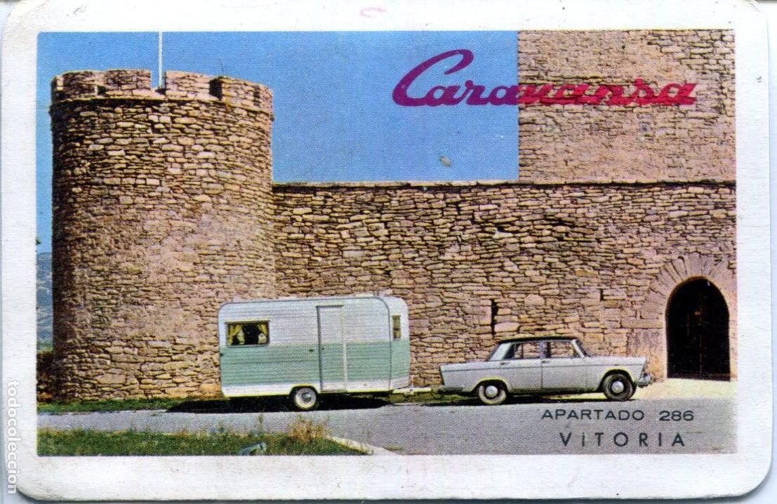 Sammeln von Kalendern: Calendario H Fournier Caravansa 1965. Veh&iacute;culos transporte. Caravanas