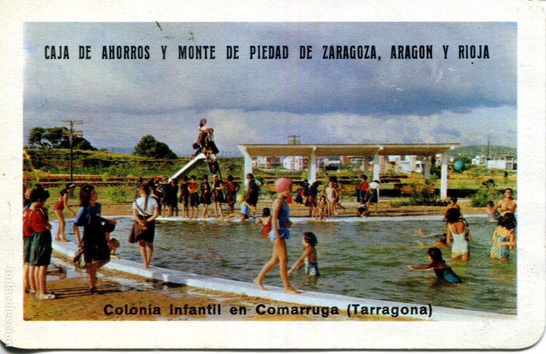 Coleccionismo Calendarios: Calendario Fournier 1966, Caja Ahorros de Zaragoza, Arag&oacute;n y Rioja (Colonia Comarruga)