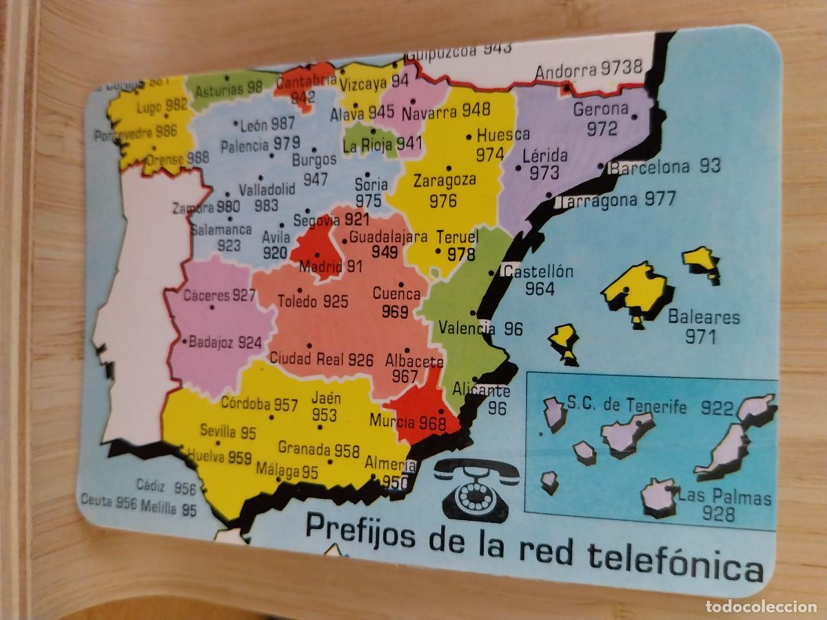 Coleccionismo Calendarios: MAPA ESPA&Ntilde;A PREFIJOS TELEFONO A&Ntilde;O 1995 PUBLICIDAD PUBLI *** BAR PACHANGA ** REF MC 48