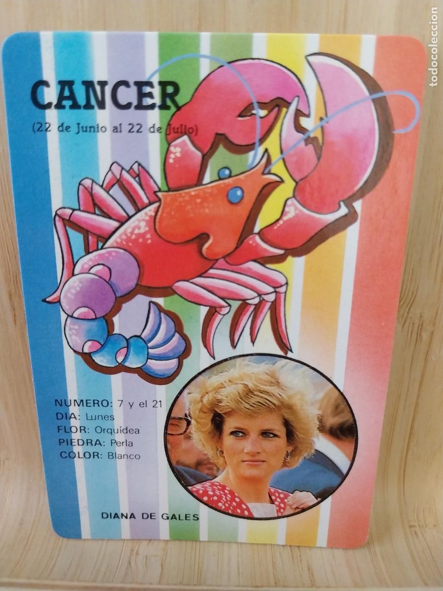 Coleccionismo Calendarios: CANCER HOROSCOPO ILUSTRACION A&Ntilde;O 1991 PUBLICIDAD PUBLI *** DECORACIONES DONOSTIARRA ** REF MP 135