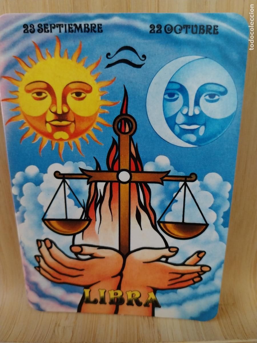 Coleccionismo Calendarios: LIBRA HOROSCOPO ILUSTRACION A&Ntilde;O 1994 PUBLICIDAD PUBLI * AUTO ESCUELA M LEGANES * REF MC 125