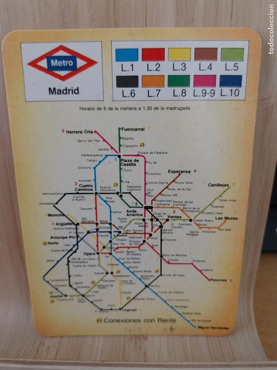 Coleccionismo Calendarios: METRO MAPA CALENDARIO A&Ntilde;O 1996 PUBLI * CERVECERIA PASCUAL * REF BO 567