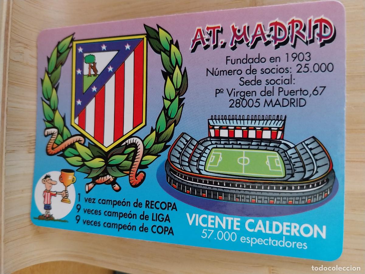 Coleccionismo Calendarios: AT MADRID ILUSTRACION CALENDARIO A&Ntilde;O 1998 PUBLI * CERVECERIA LORENGAR * REF WCB 611 **