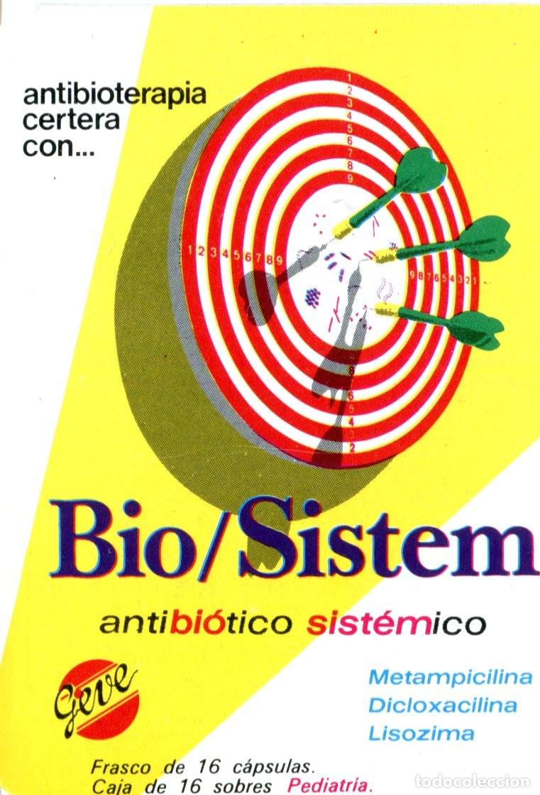 Sammeln von Kalendern: CALENDARIO FARMACE&Uacute;TICO BIO/ SISTEM A&Ntilde;O 1974 Antiobiotico Sistemico