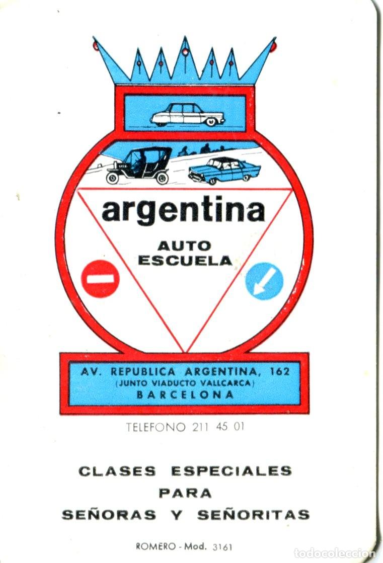 Collectables Calendars: CALENDARIO PUBLICITARIO. AUTOESCUELA ARGENTINA. BARCELONA. A&Ntilde;O 1968