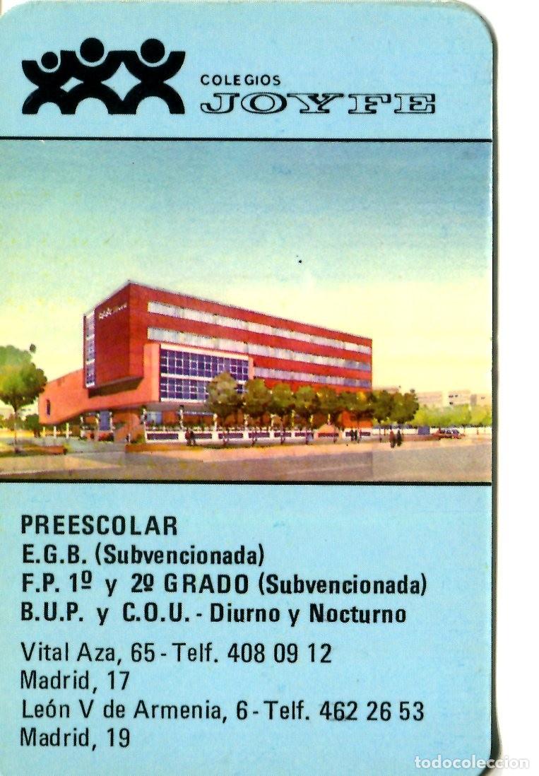 Colecionismo Calend&aacute;rios: Calendario bolsillo - COLEGIOS JOYFE - A&ntilde;o 1984