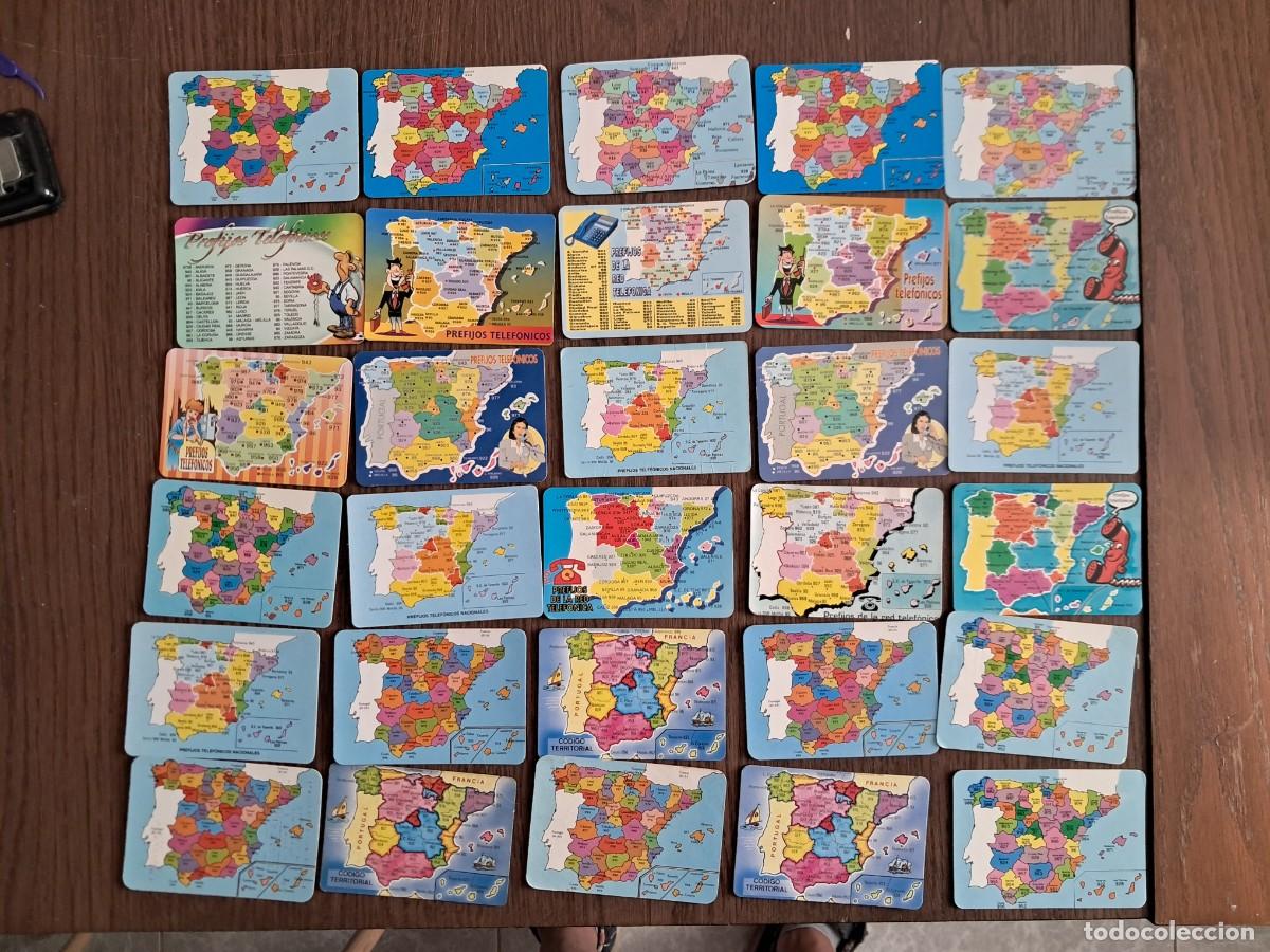 Colecionismo Calend&aacute;rios: lote de 30 calendarios de serie de c&oacute;digos postales de Espa&ntilde;a.