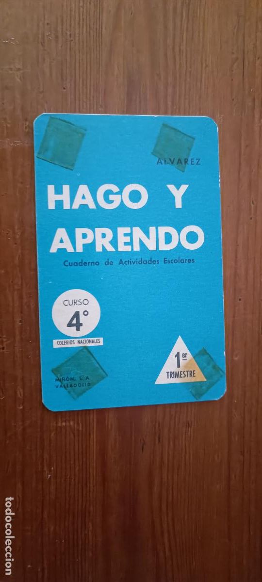 Coleccionismo Calendarios: Calendario Cuaderno de Actividades Escolares &Aacute;lvarez . Mi&ntilde;&oacute;n . 1972