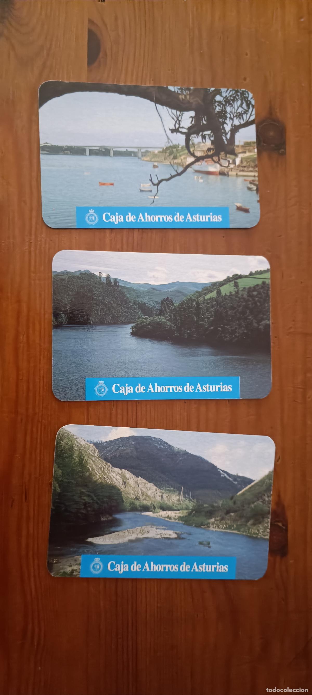 Coleccionismo Calendarios: 3 calendarios caja de ahorros de asturias 1993- serie rios: Navia , Sella y Eo