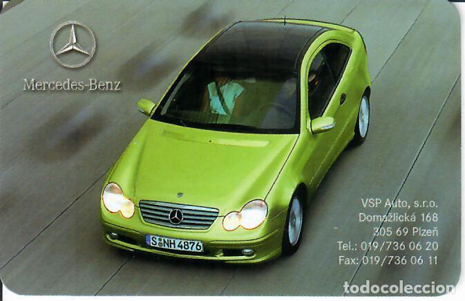 Coleccionismo Calendarios: CALENDARIO DE BOLSILLO DE REP. CHECA - A&Ntilde;O 2001 - MERCEDES BENZ