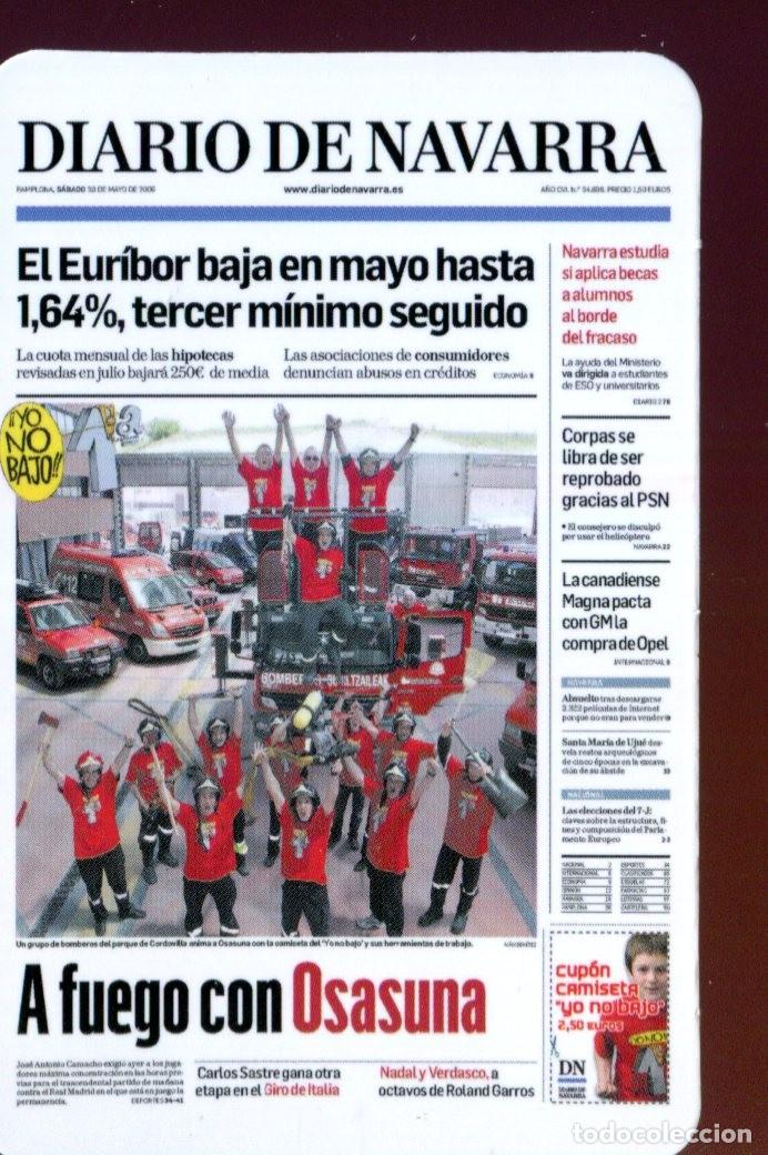 Colecionismo Calend&aacute;rios: CALENDARIO PUBLICITARIO. DIARIO DE NAVARRA. A&Ntilde;O 2010 PERIODICO PRENSA